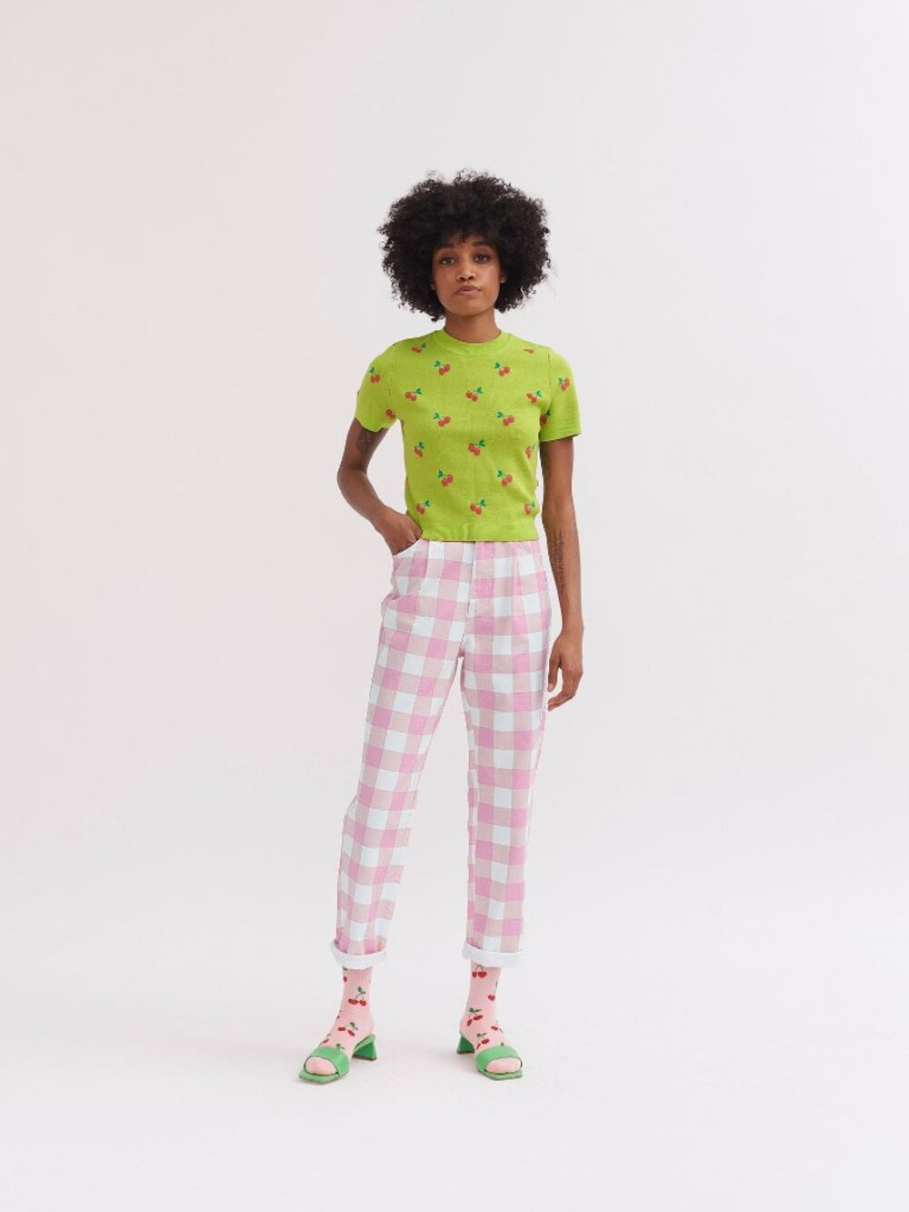 Lazy Oaf “Cherry Picked” Knitted T-Shirt – UK 6 🍒 - Picture 5 of 12